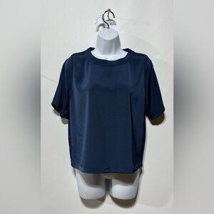 Won Hundred Kyla Navy Blue Short Sleeve Top Women’s ‎ Size  Small
